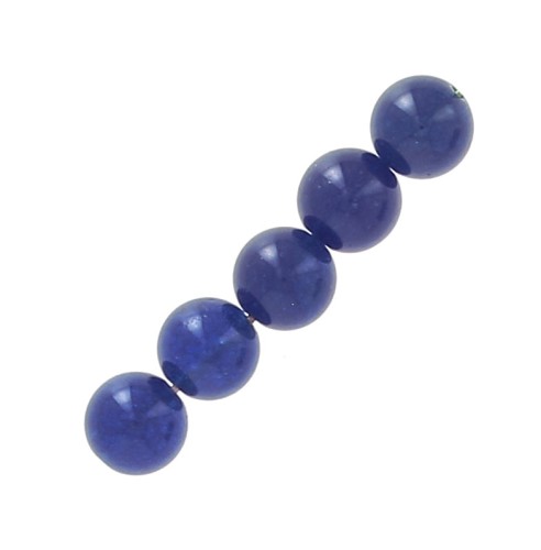 Beads Blue Agate 10mm x5