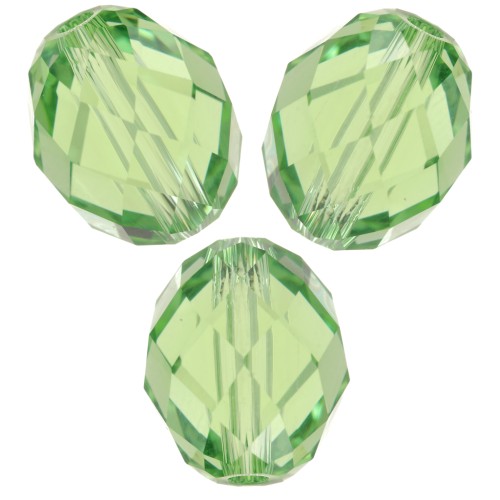 Olive Briolette Swarovski 5044 perle olive 9.5x8 mm - ReCreated Peridot x1