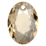 Swarovski 6438 Elliptic Cut Pendant 9 mm - Crystal Golden Shadow x1