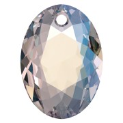 9mm Swarovski 6438 Elliptic Cut Pendant - Crystal Shimmer x1|raw }}