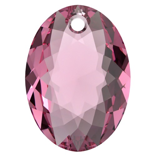 Swarovski 6438 Elliptic Cut Pendant 9 mm - Pink x1