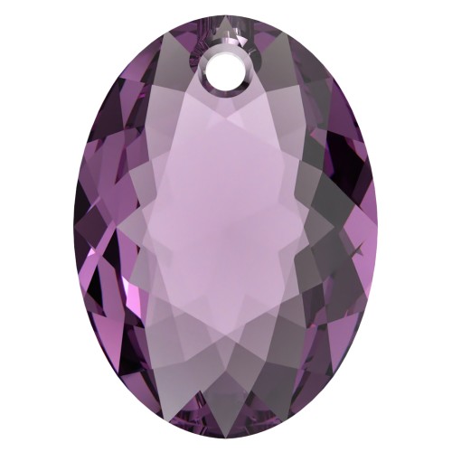 Swarovski 6438 Elliptic Cut Pendant 11.5 mm - Amethyst x1