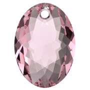 Swarovski 6438 Elliptic Cut Pendant 11.5 mm - Light Rose x1