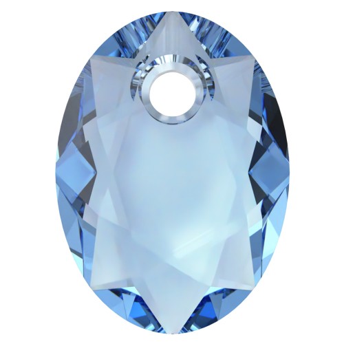 Swarovski 6438 Elliptic Cut Pendant 9 mm - ReCreated Cool Blue x1