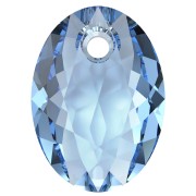 Swarovski 6438 Elliptic Cut Pendant 11.5 mm - ReCreated Cool Blue x1