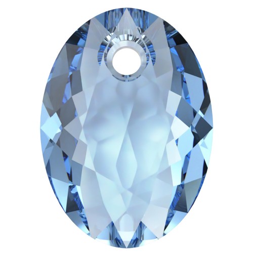 Swarovski 6438 Elliptic Cut Pendant 11.5 mm - ReCreated Cool Blue x1