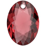 16mm Swarovski 6438 Elliptic Cut Pendant - Scarlet x1|raw }}