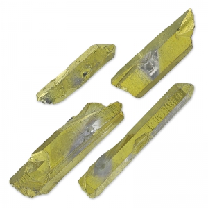 Pointed pendants in Crystal 10-50 mm Golden x4