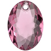 Swarovski 6438 Elliptic Cut Pendant 16 mm - Pink x1