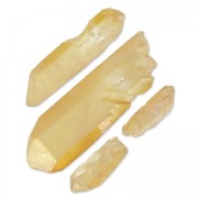 Pointed pendants in Crystal 10-50 mm Light Peach  x4|raw }}