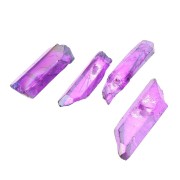 Pointed pendants in Crystal 10-50 mm Violet x4