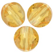 8mm Thin Round  Swarovski 5034 Round - Light Topaz x1