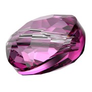 8mm Thin Round  Swarovski 5034 Round - Dark Rose x1