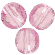 Flat Round Pearl - 8 mm - Thin Round Swarovski 5034 - Light Rose x1