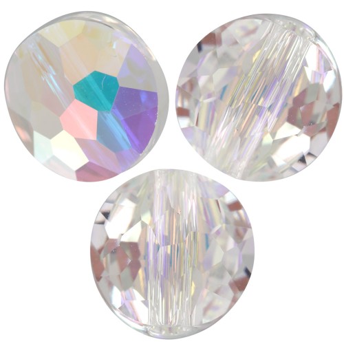 8mm Thin Round  Swarovski 5034 Round - Crystal AB x1