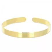 Brass bracelet base 6x160mm fine gold plated x1