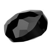 Flat round beads - 6 mm - Thin Round Swarovski 5034 - Jet x6