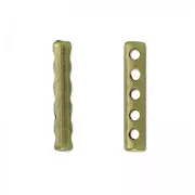 Spacer 5 rows 19x3.5 mm bronze x1