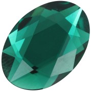 14x10mm Swarovski 2603 Cabochon - Emerald x1