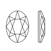 14x10mm Swarovski 2603 Cabochon - Graphite x1