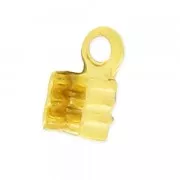 End clip 3mm fine Gold plated x10