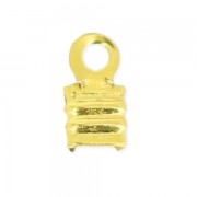 End clip 3mm fine Gold plated x10