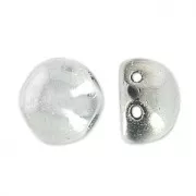 Bead cabochon 2 hole 6 mm Labrador x20
