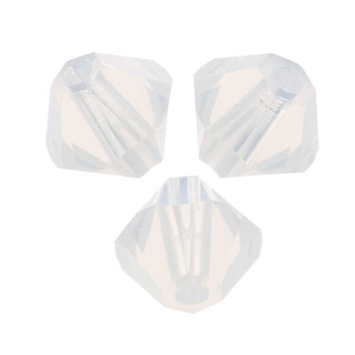 Swarovski crystal spinning tops 5328 3 mm White Opal x50