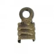 End clip 3mm bronze tone x10