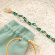 Swarovski crystal spinning tops 5328 3 mm Emerald x50