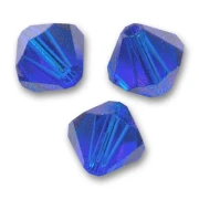 Swarovski crystal spinning tops 5328 3 mm Capri Blue x50