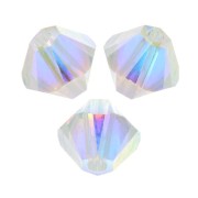 Swarovski crystal spinning tops 5328 3 mm Crystal AB2X x50