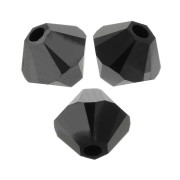 Swarovski 5328 Crystal Bicones 3mm Jet Hematite x50