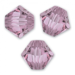 Swarovski 5328 Crystal Bicones 3mm Crystal Antique Pink x50
