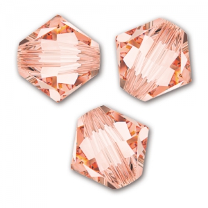 Swarovski crystal spinning tops 5328 3 mm Rose Peach x50