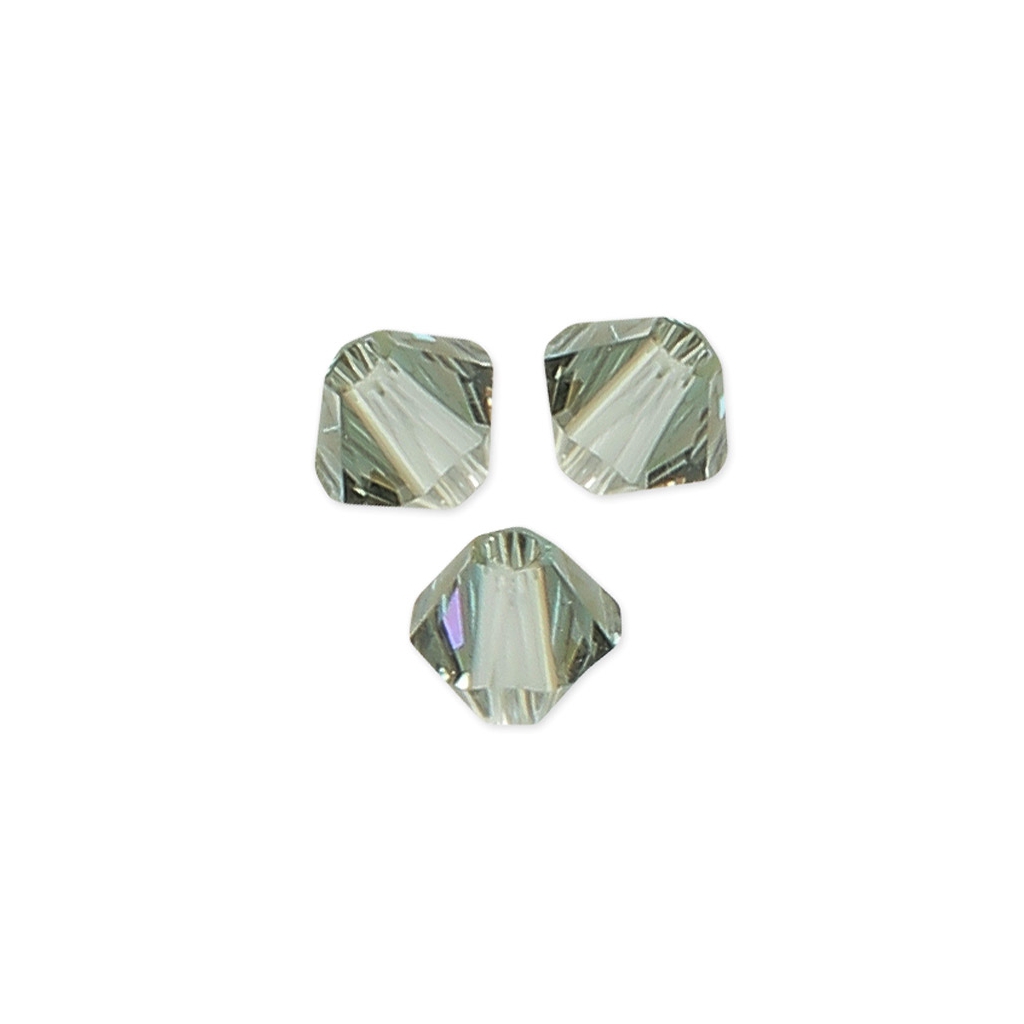 Swarovski crystal spinning tops 5328 3 mm Black Diamond Shimmer x50 ...