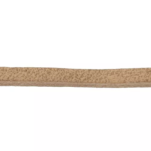 European Square leather band 3 mm Natural x1m