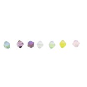 Swarovski crystal spinning tops 5328 3 mm Rose Water Opal Shimmer x50