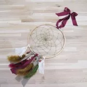 Metal Round Circle 15 cm White x1