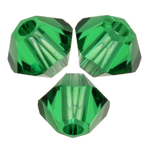 3mm Swarovski 5328 Crystal Bicones - Majestic Green x50