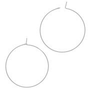 Creoles 35 mm stainless steel x2