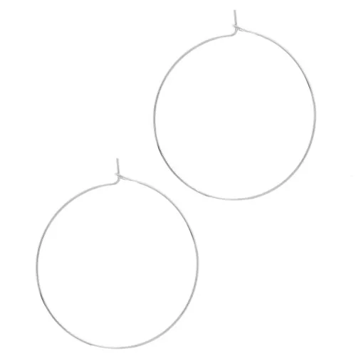 Creoles 40 mm stainless steel 304L x2