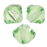 3mm Swarovski 5328 crystal bicones - Reinvented Peridot x50