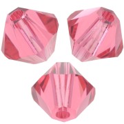 Swarovski crystal spinning tops 5328 4 mm Padparadscha x50