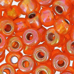 Miyuki Seed beads 6/0 1008 - S/L Orange AB x8g