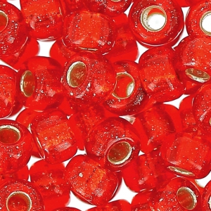 Miyuki Seed beads 6/0 10 - S/L Red Orange x8g