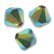 Swarovski 5328 Crystal Bicones 4mm Jet AB2X x50