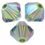 Swarovski bicones 5328 4 mm - Erinite AB 2X x50