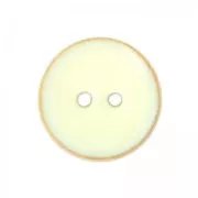 Button wooden enamelled 15 mm Ivory x1