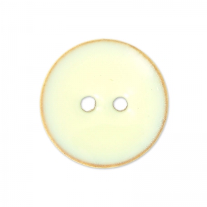 Button wooden enamelled 15 mm Ivory x1